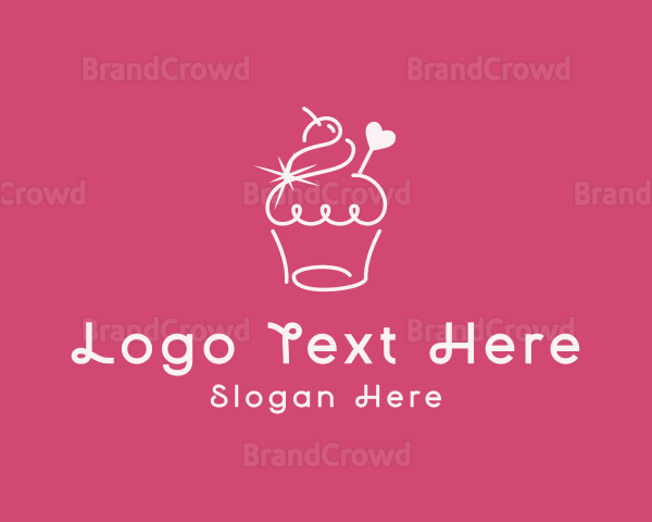 Cupcake Muffin Bakeshop Logo