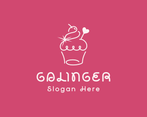 Cupcake Muffin Bakeshop Logo