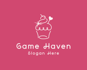 Cupcake Muffin Bakeshop Logo