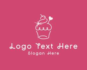 Cupcake Muffin Bakeshop Logo