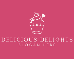 Cupcake Muffin Bakeshop logo design