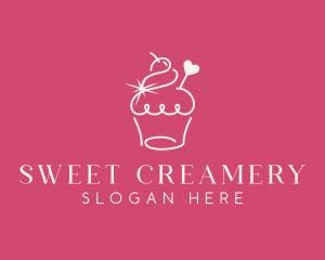 Cupcake Muffin Bakeshop logo design