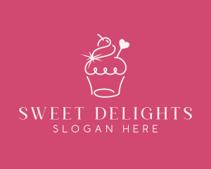 Cupcake - Cupcake Muffin Bakeshop logo design