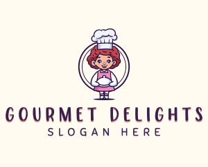 Cute Chef Restaurant logo design