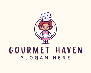 Cute Chef Restaurant logo design