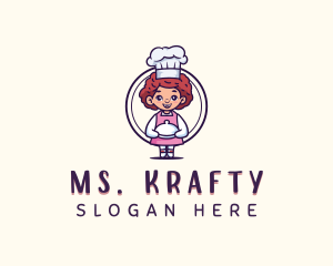 Cute - Cute Lady Chef Restaurant logo design