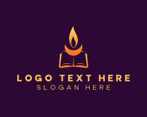 Blog - Fire Book Library logo design
