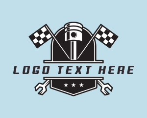 Mechanic - Piston Automotive Racing logo design