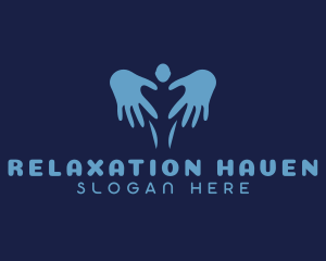 Massage - Hands Body Massage logo design