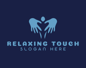 Massage - Hands Body Massage logo design