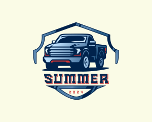 Pickup Truck Detailing logo design