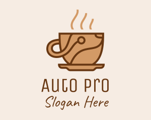 Coffee Machine - Coffee Maker Tech logo design