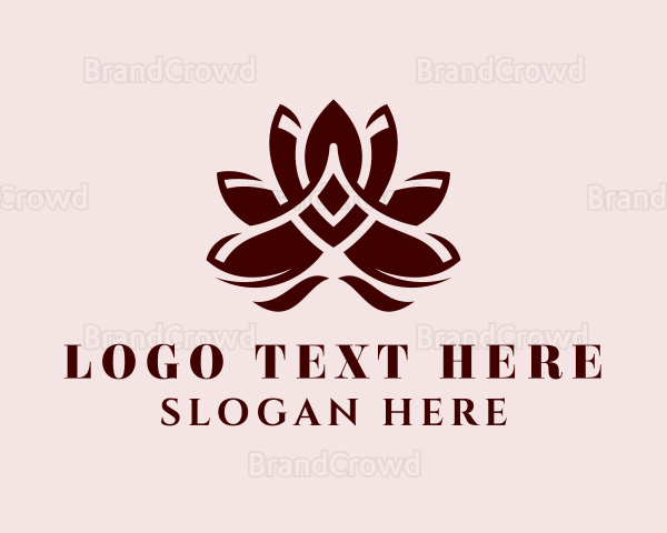 Yoga Lotus Petals Logo