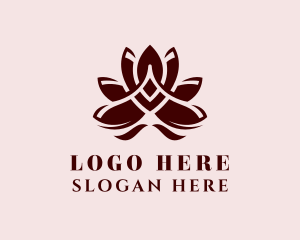 Lotus - Yoga Lotus Petals logo design