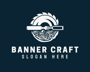 Wood Carving Tools logo design