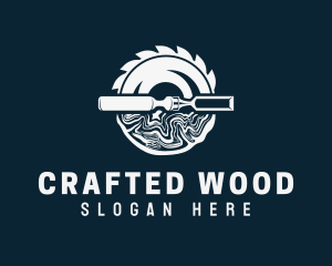 Wood Carving Tools logo design