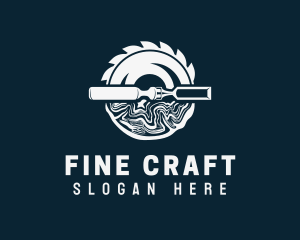 Wood Carving Tools logo design