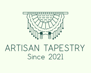 Woven Cotton Tapestry  logo design