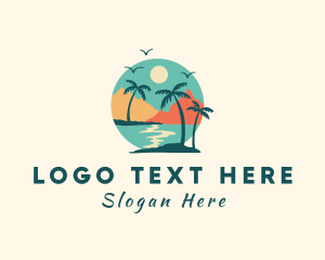 Scenery - Summer Beach Vacation logo design