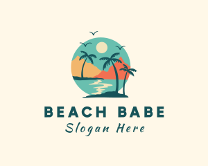 Summer Beach Vacation logo design