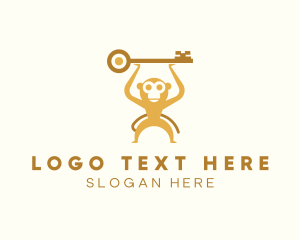 Safari - Wild Monkey Key logo design