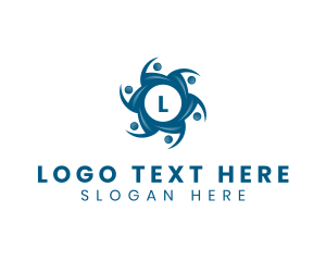 People - Human Community Social Group logo design