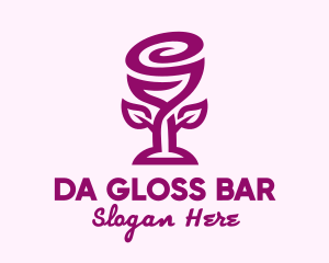 Rose Plant Glass logo design