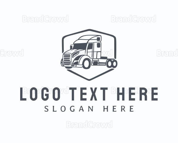 Cargo Trucking Logistic Transport Logo