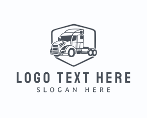 Shipping - Cargo Trucking Logistic Transport logo design