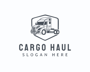 Cargo Trucking Logistic Transport logo design