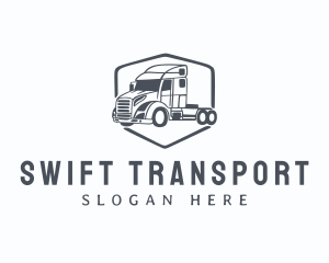 Logistic - Cargo Trucking Logistic Transport logo design