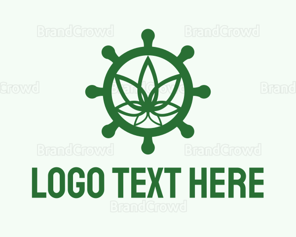 Green Marijuana Helm Logo