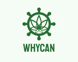 Seaman - Green Marijuana Helm logo design