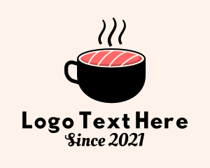 Coffee Bean - Japanese Sushi Cafe logo design