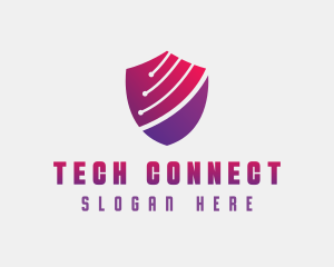 Tech Shield Cybersecurity Logo