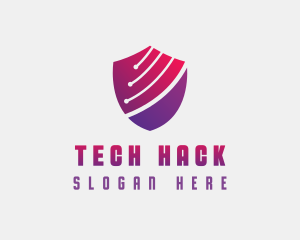 Tech Shield Cybersecurity logo design