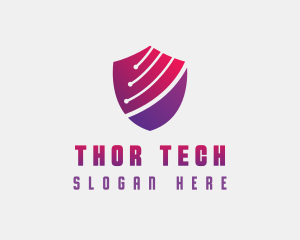 Tech Shield Cybersecurity logo design