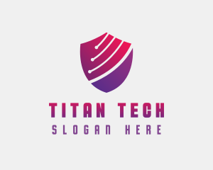 Tech Shield Cybersecurity logo design