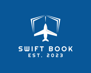 Booking - Plane Book Travel logo design