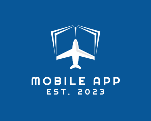 Trip - Plane Book Travel logo design