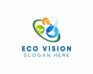 Eco Cleaning Sanitation logo design