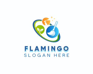 Janitorial - Eco Cleaning Sanitation logo design