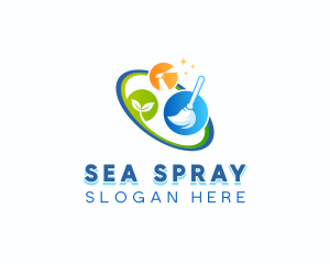 Eco Cleaning Sanitation logo design