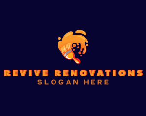 Renovation - Paint Brush Renovation logo design