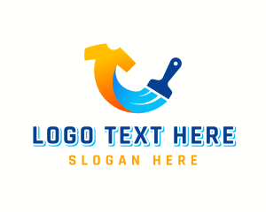 Merchandise - T Shirt Paint Brush logo design