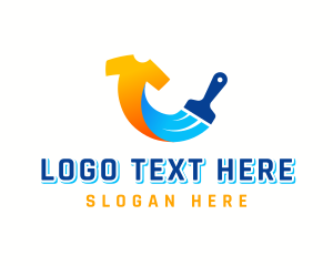 T Shirt Paint Brush Logo