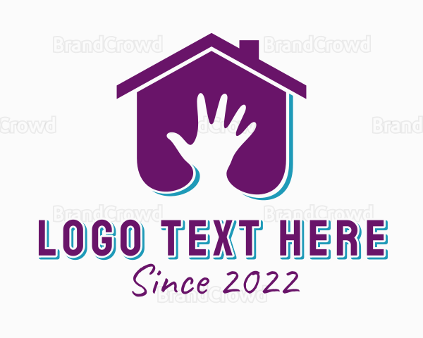 House Hand Painter Renovation Logo