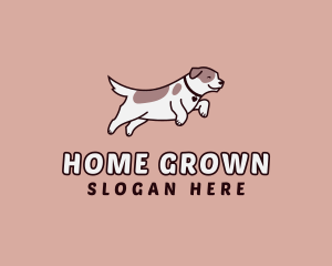 Domestic - Running Pet Dog logo design