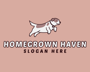 Domestic - Running Pet Dog logo design