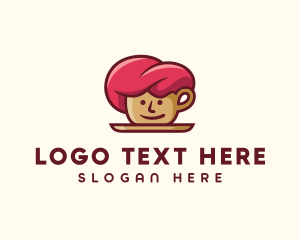 Hot Chocolate - Cartoon Coffee Cafe logo design